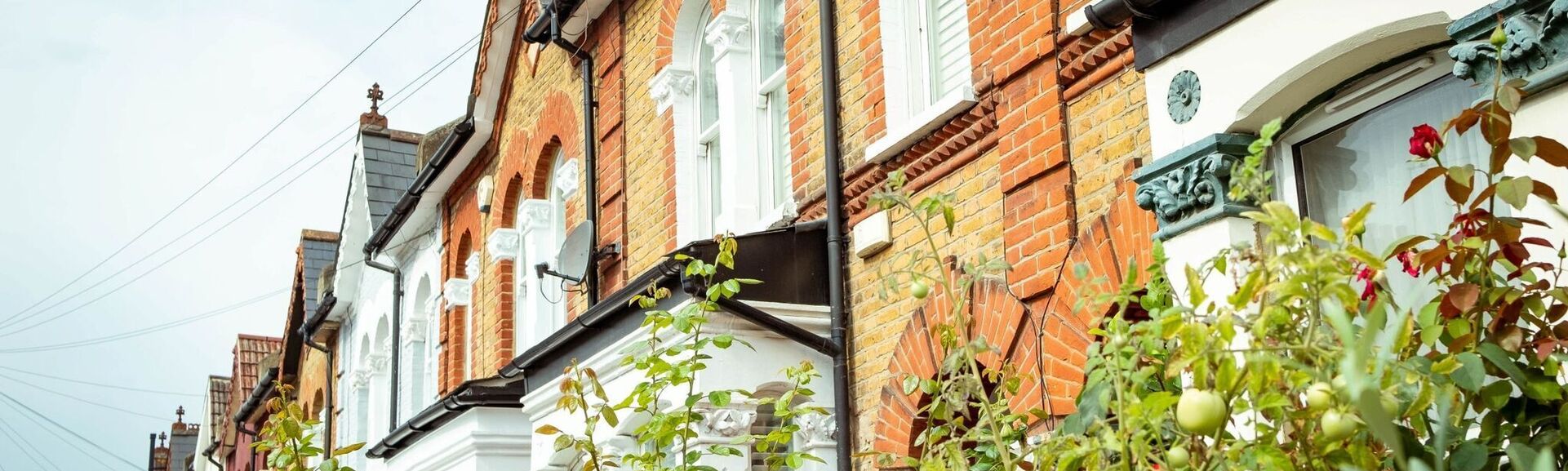 Row of houses in South West London