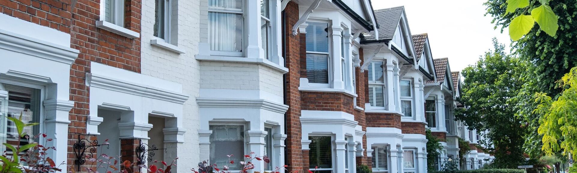 Row of houses in South West London