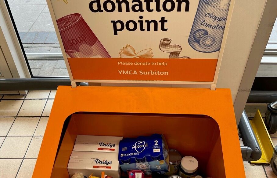 A food donation point
