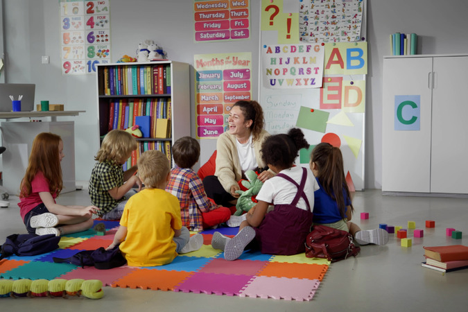 Children at school