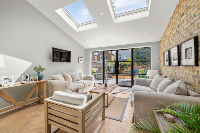 Stylish conservatory living area