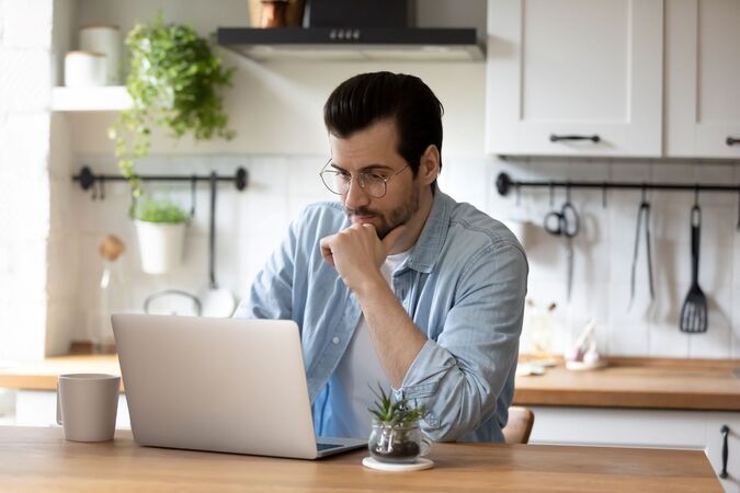 man using his laptop 