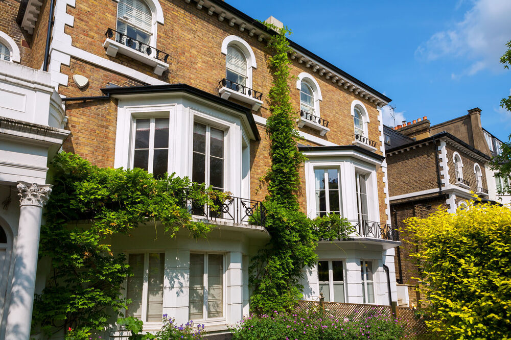 Row of houses in South West London