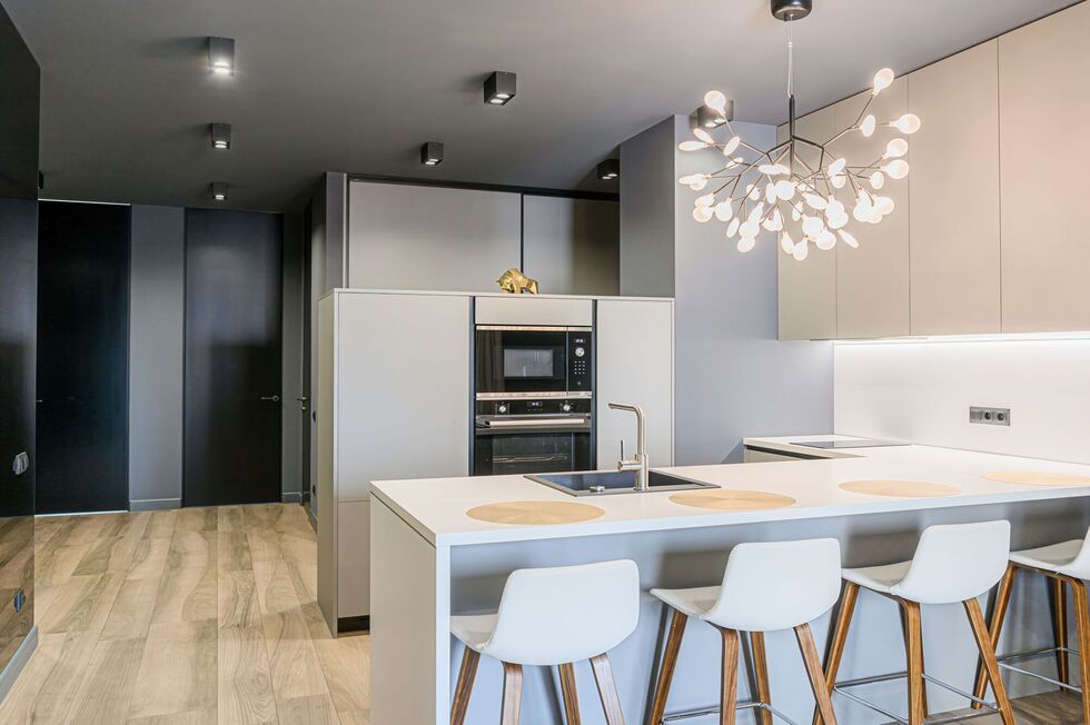 Stylish kitchen in an apartment